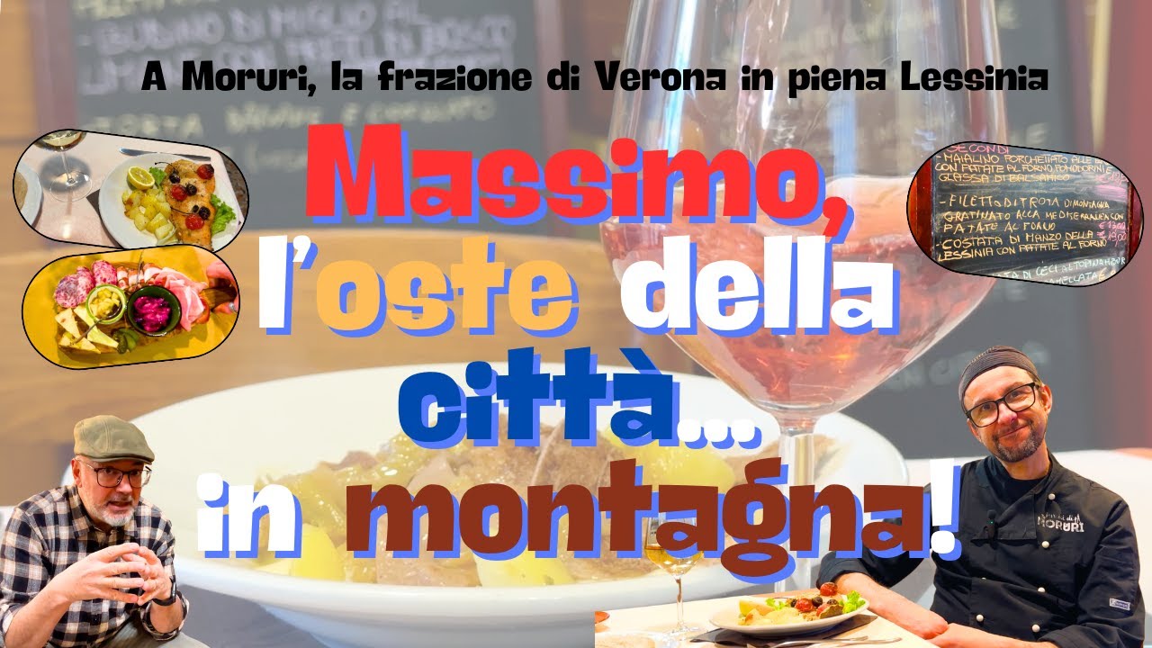 Massimo, l'oste di Moruri: in Lessinia, anzi, in città!