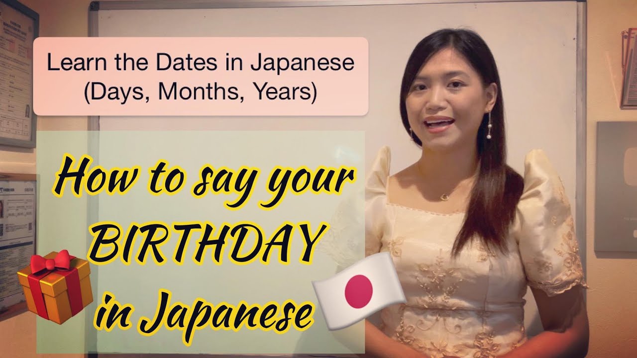 Learn the dates in Japanese (days, months, years) | How to Say Your Birthday in Japanese | shekmatz