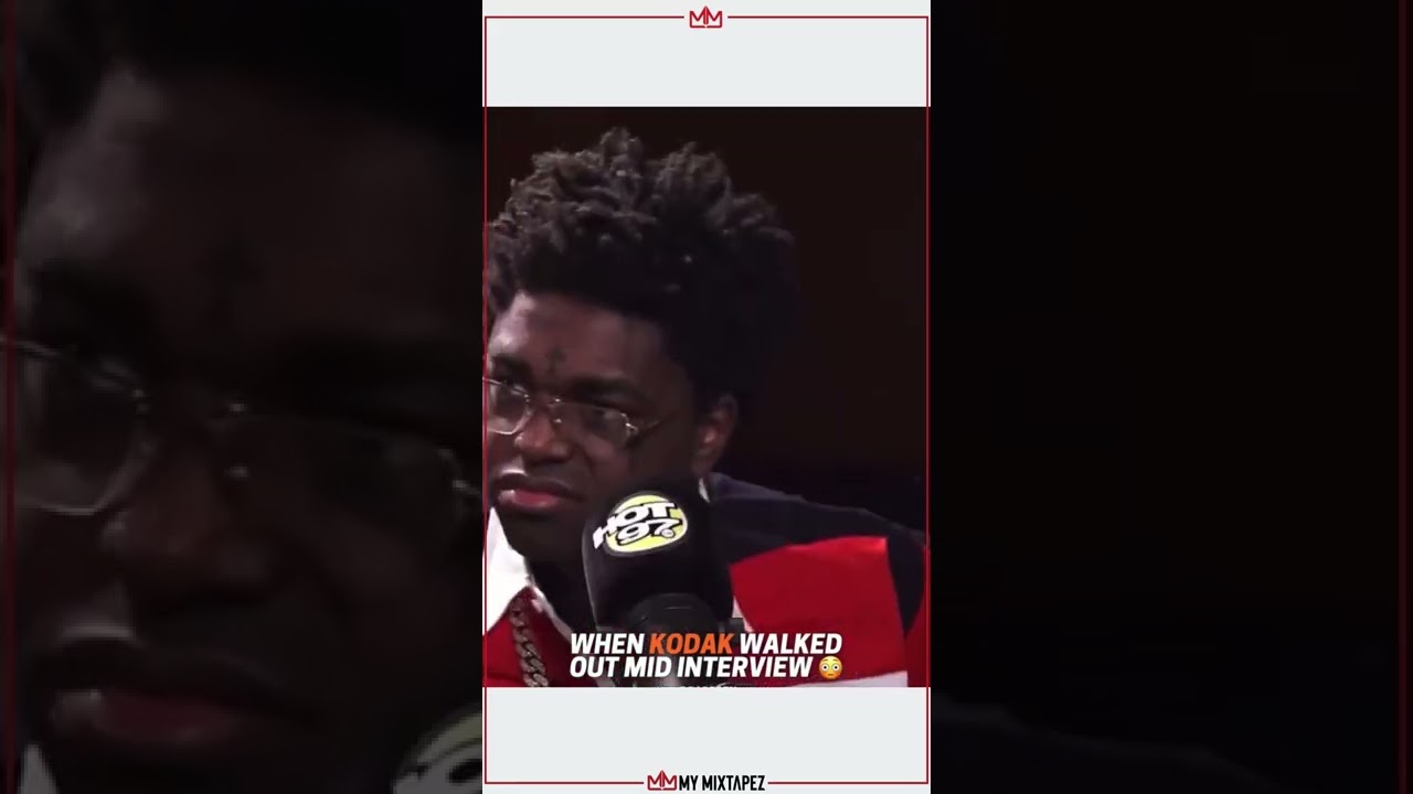 When Kodak Black walked out mid interview 😳🤔