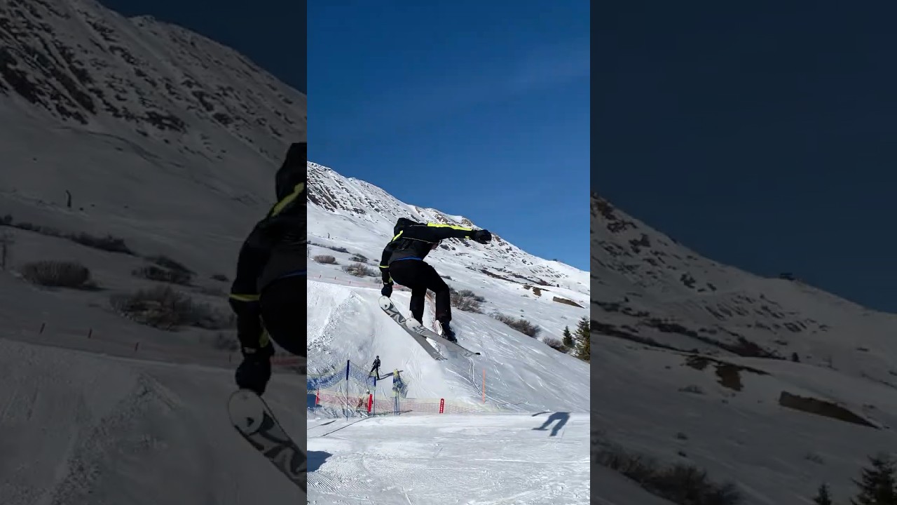 First 180 on the big kicker👌 #freeski #skiing #snow