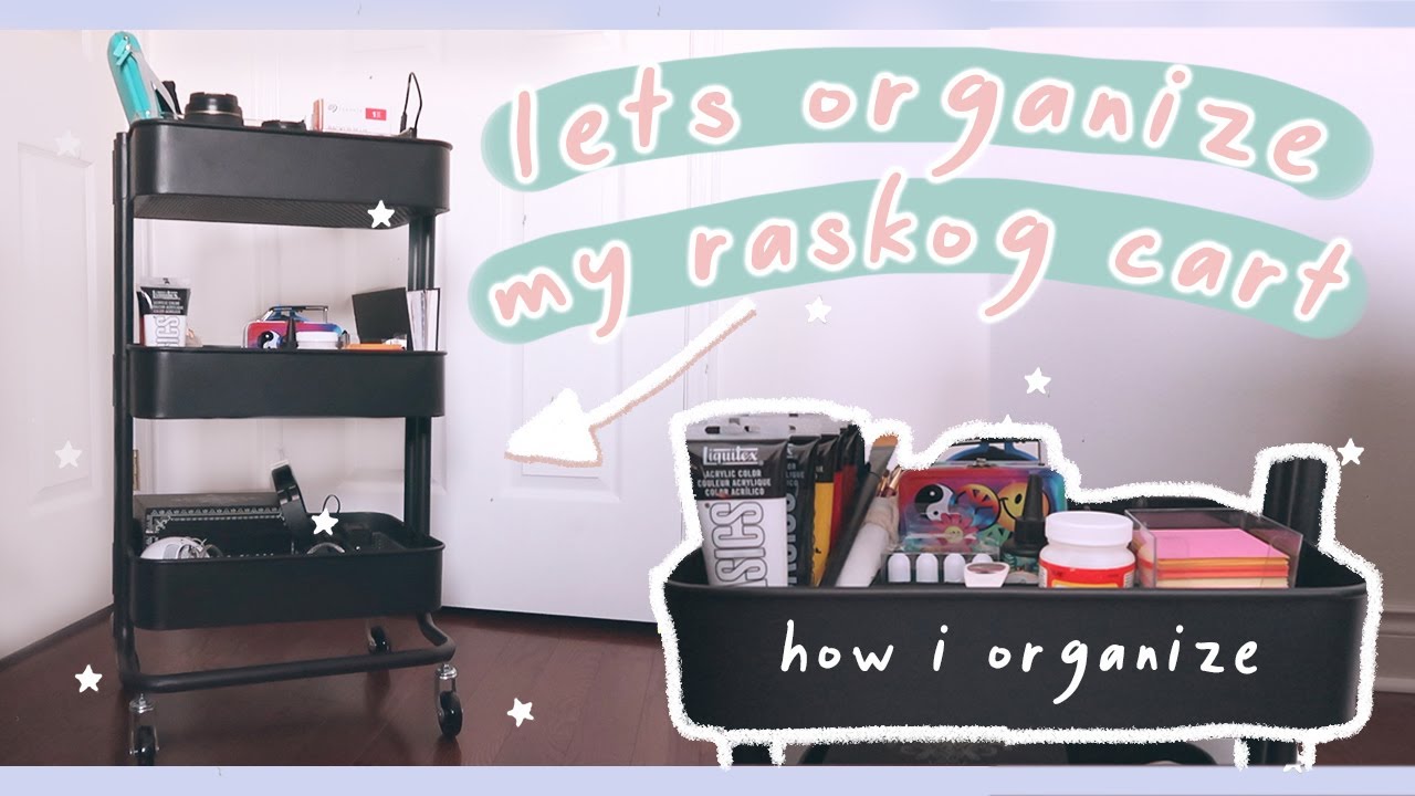 let's organize my ikea råskog cart! ✏️*stationary, art and camera gear
