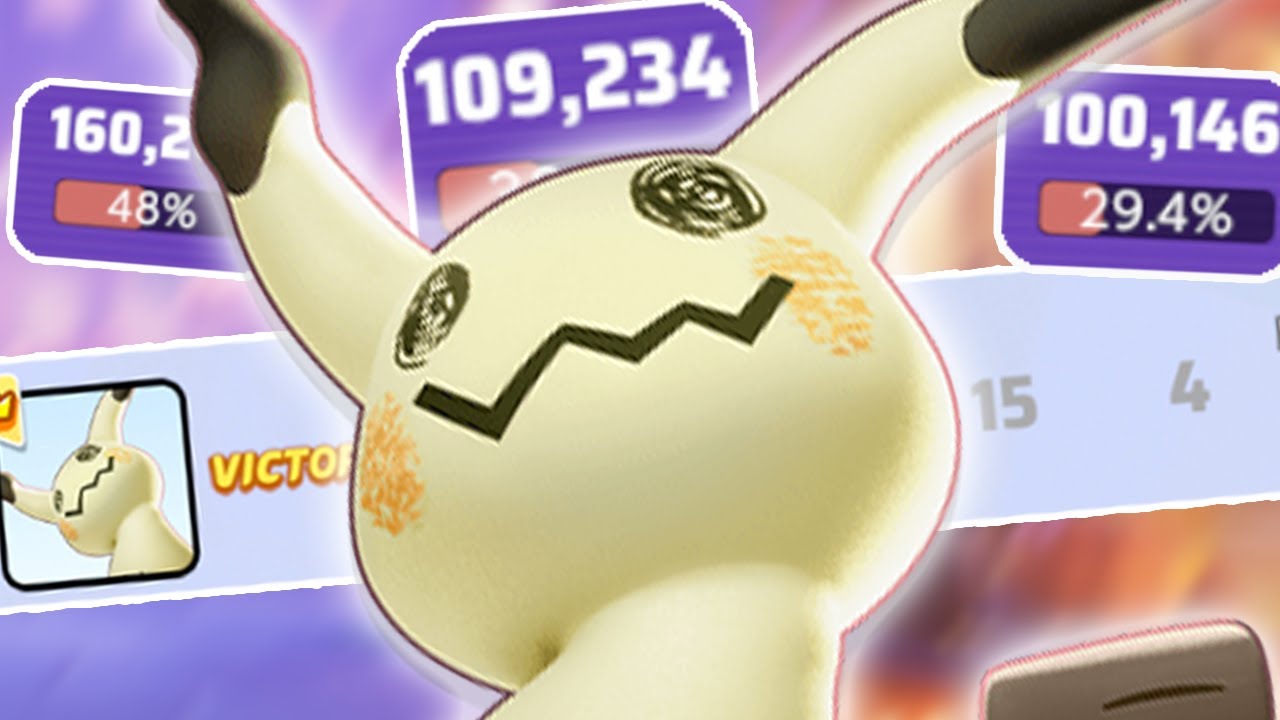 Mimikyu is CUTE But the DAMAGE IS SCARY in Pokemon Unite