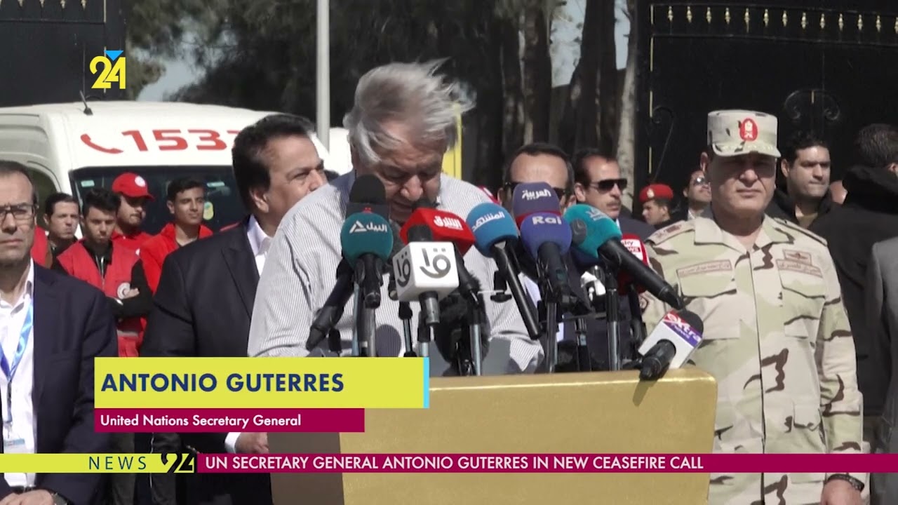 UN Secretary General Antonio Guterres In New Ceasefire Call