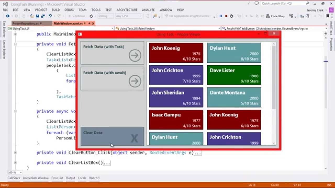 JeremyBytes - Task and Await in C# - Part 2: Basic Exception Handling