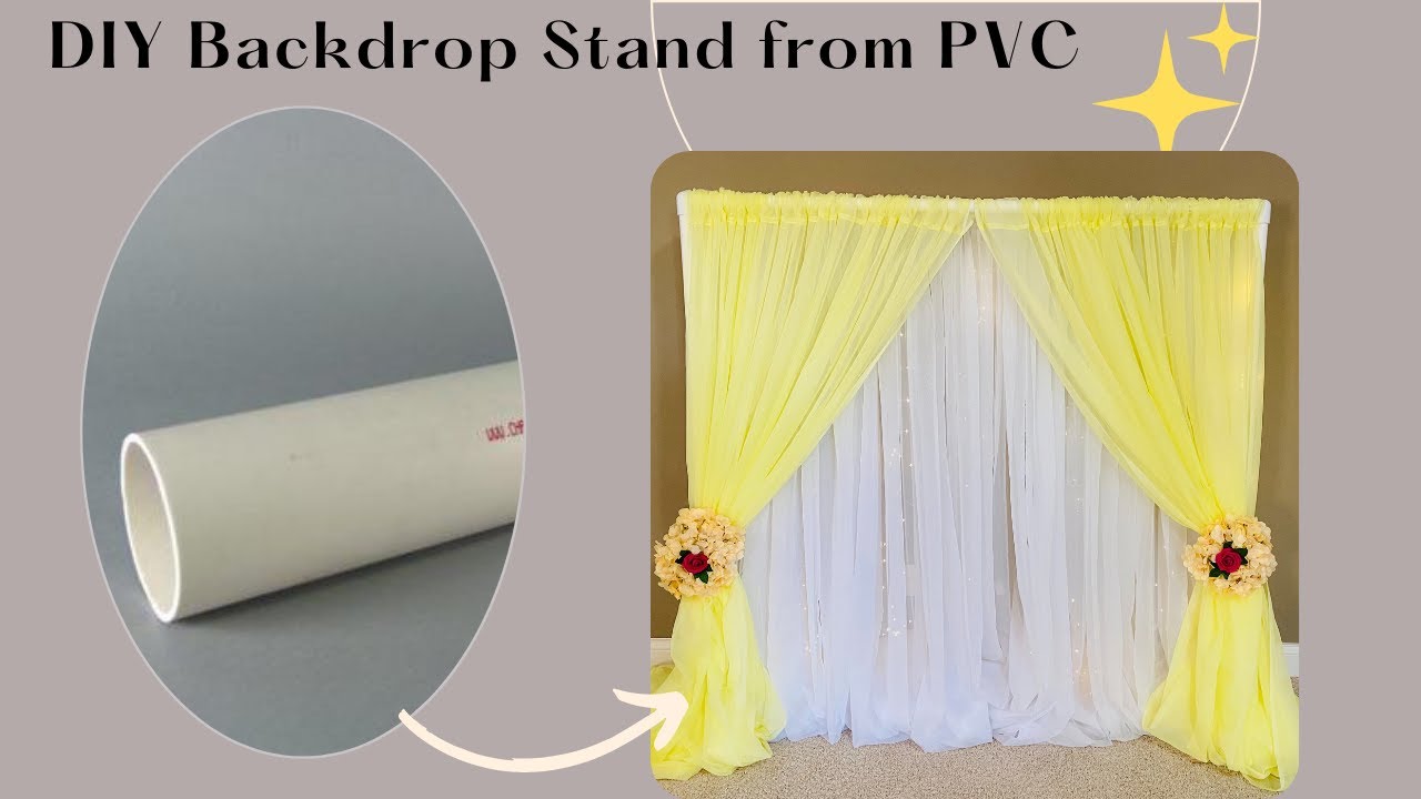 DIY Backdrop Stand | DIY Backdrop stand using PVC | Easy puja Decor stand