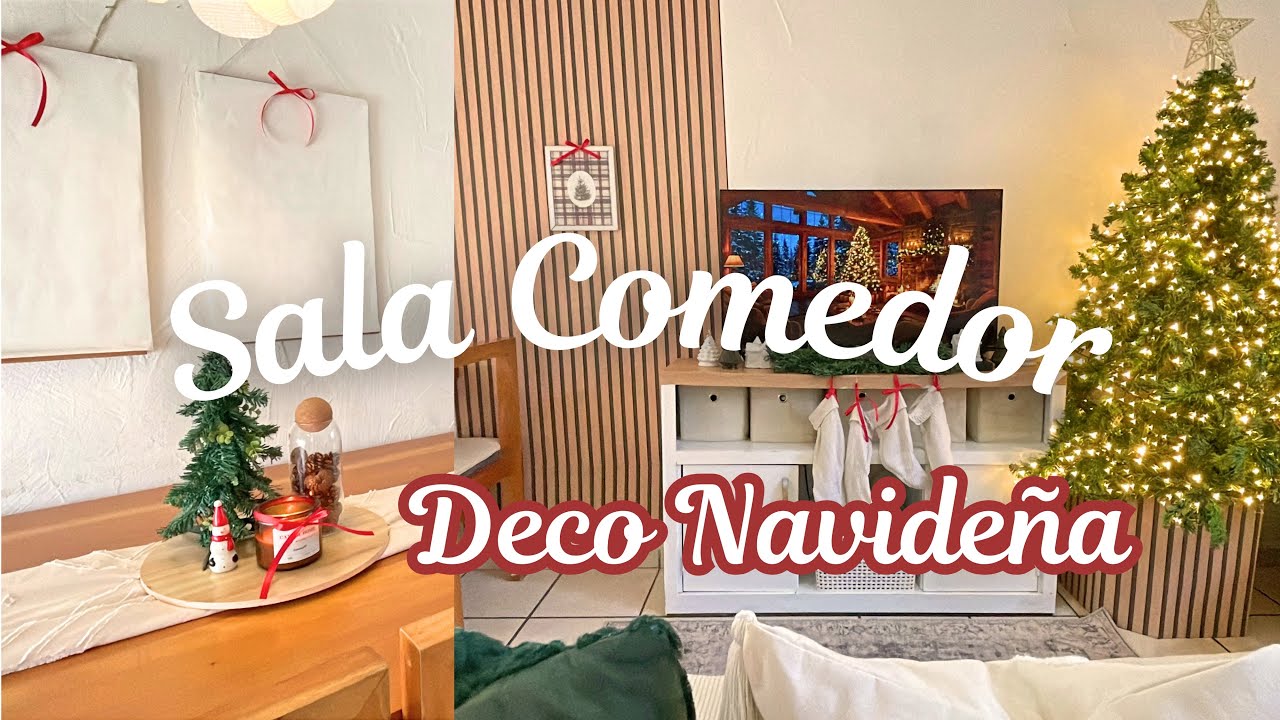 DECORACIÓN NAVIDEÑA SALA Y COMEDOR 🎄❤️ideas fáciles y económicas 