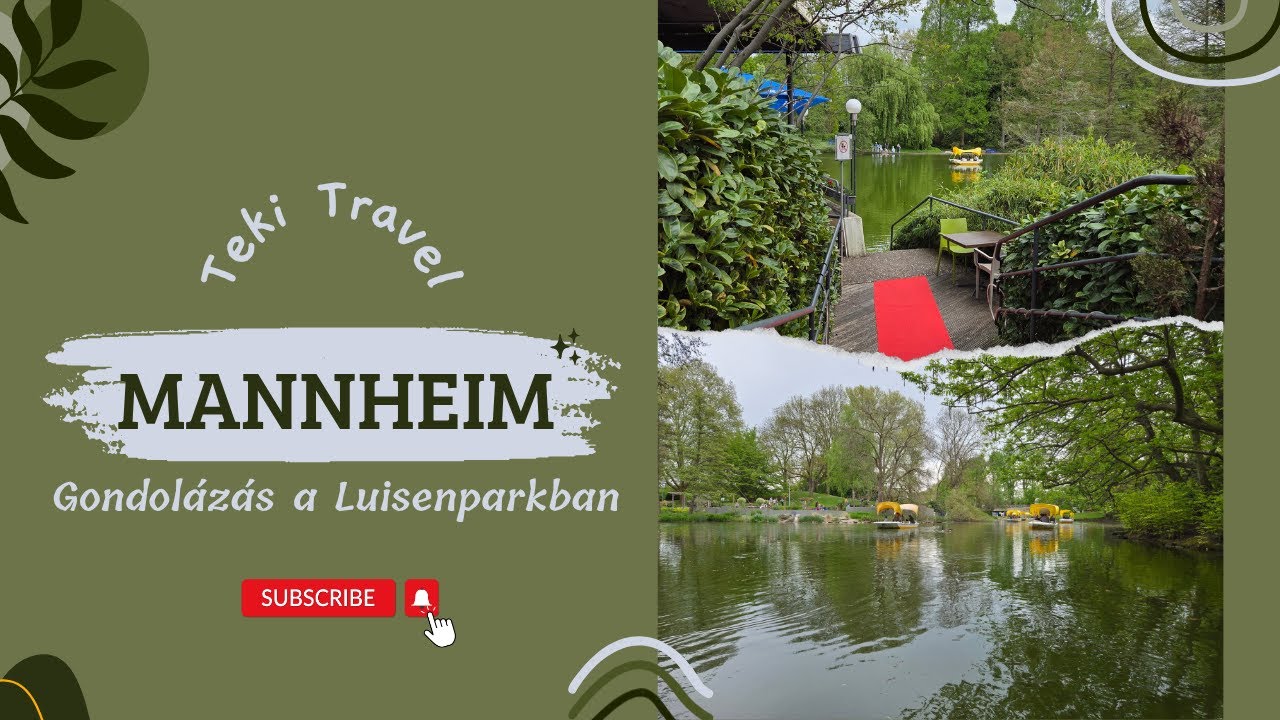 Mannheim: Gondolázás a Luisenpark Kutzerweiher taván!