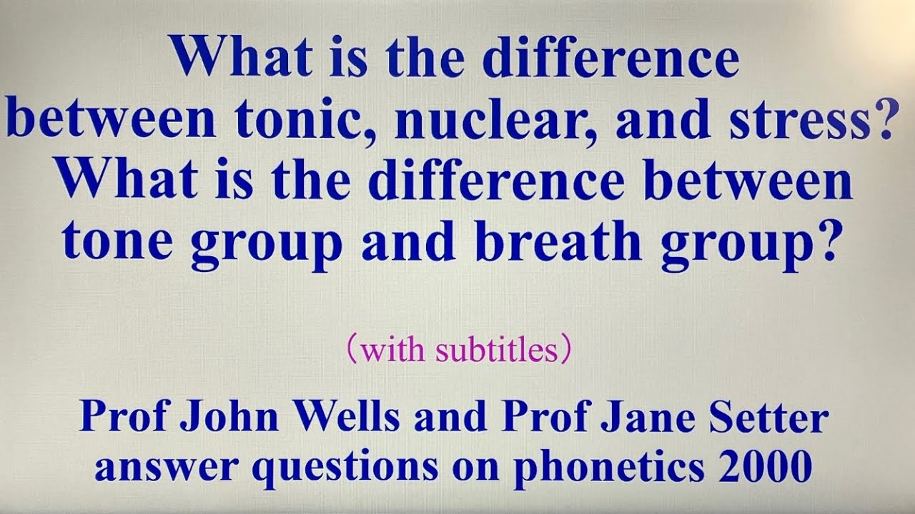 What is the difference between tonic, nuclear, and stress, and between tone group and breath group?