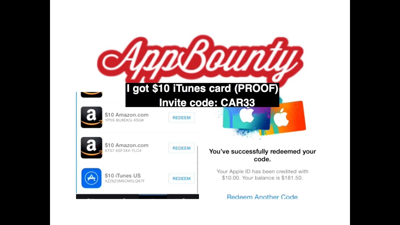 AppBounty - How to Get Free Gift Cards (PROOF). My invite code 