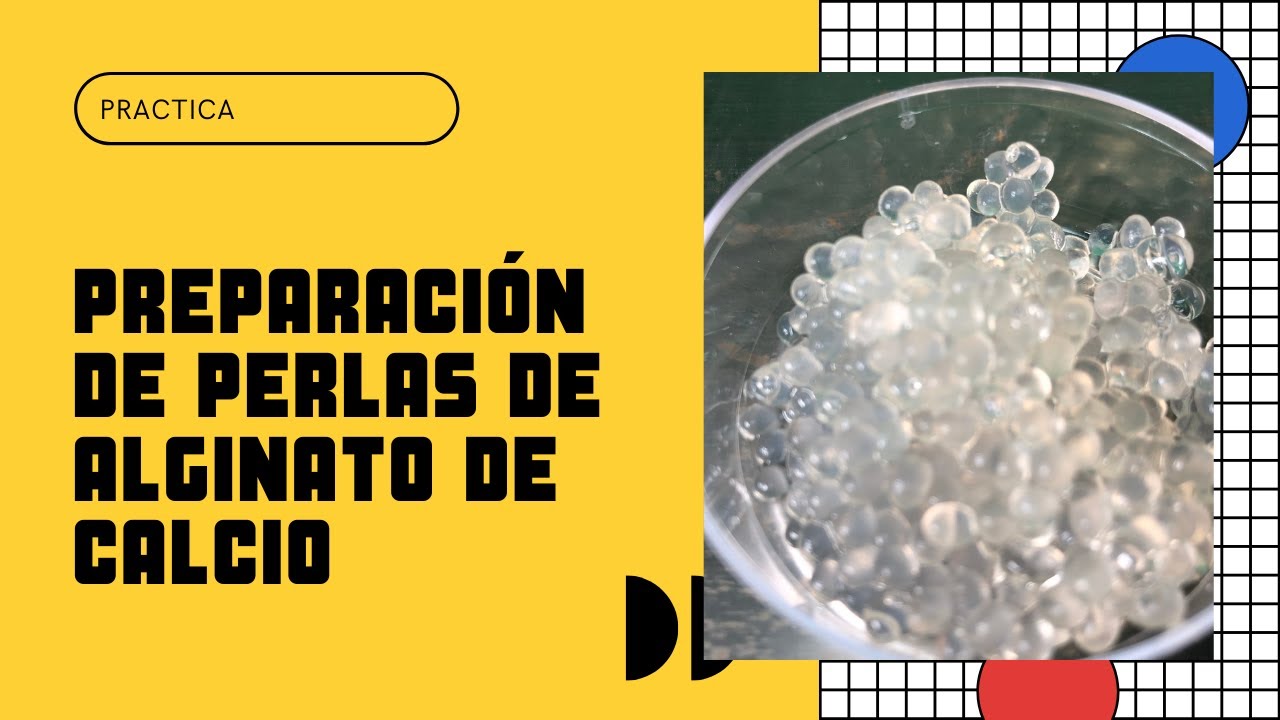 Preparación de perlas de alginato (un polímero natural)