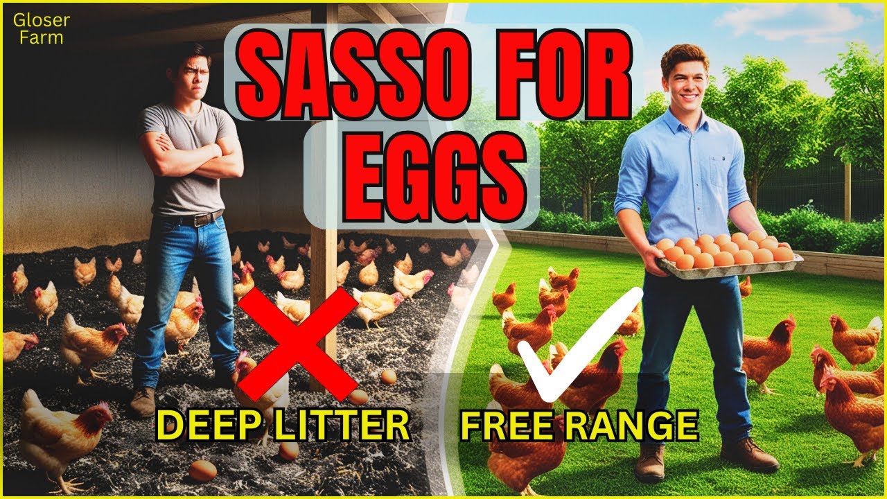 Почему куры породы САССО не подходят для производства яиц при выращивании кур на глубокой подстилке.