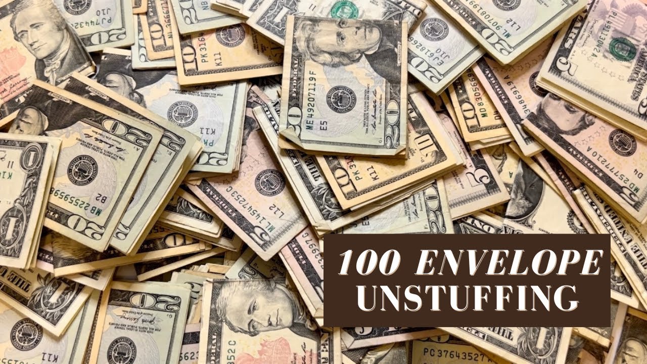HOW MUCH DID I SAVE? I 100 ENVELOPE CHALLENGE UNSTUFFING I LOW-INCOME BUDGETING