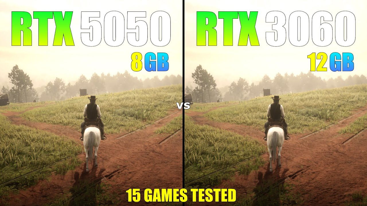 RTX 3060 vs RTX 5050 : 15 Games Tested - 1080p | Ray Tracing | DLSS | FG