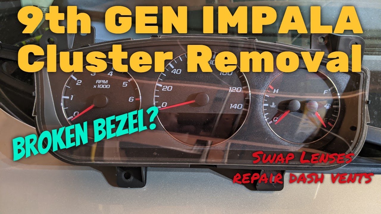 2006-2016 Impala/Limited (9th Gen) Instrument Cluster Removal and Lens Replacement