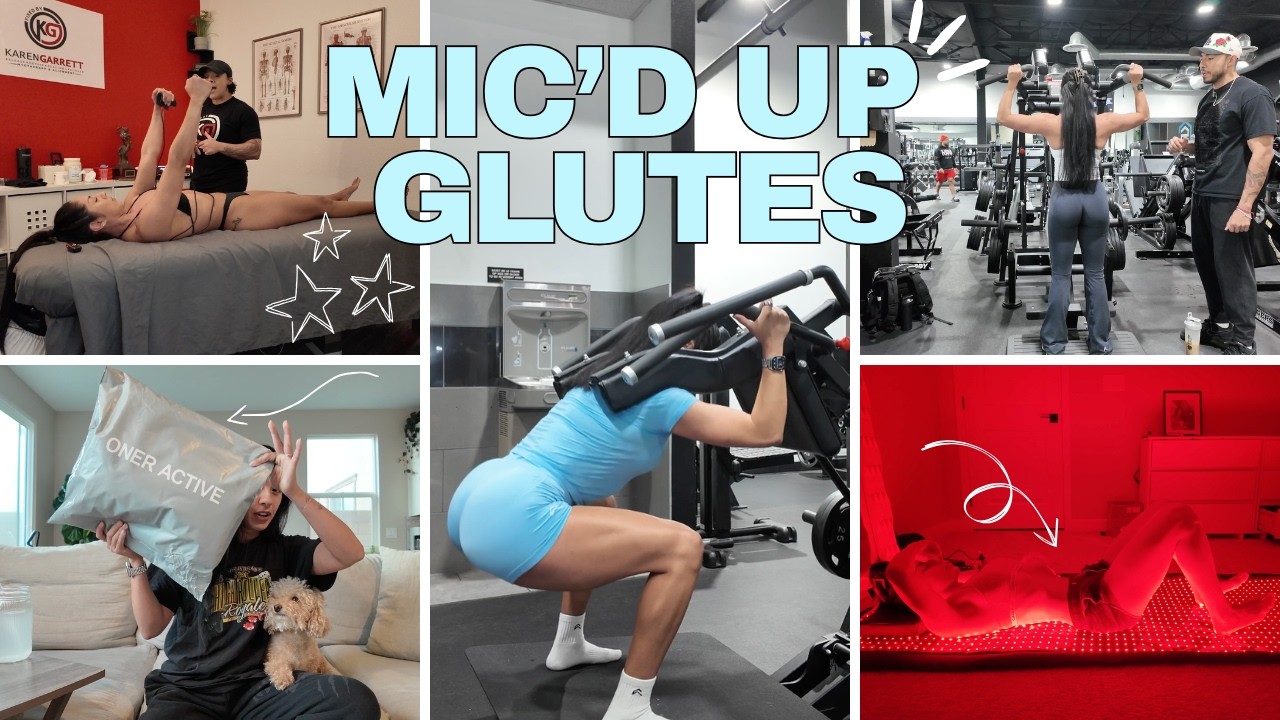 A Week of Workouts With Me | Mic’d Up Glute Training, Recovery & Gym Routine