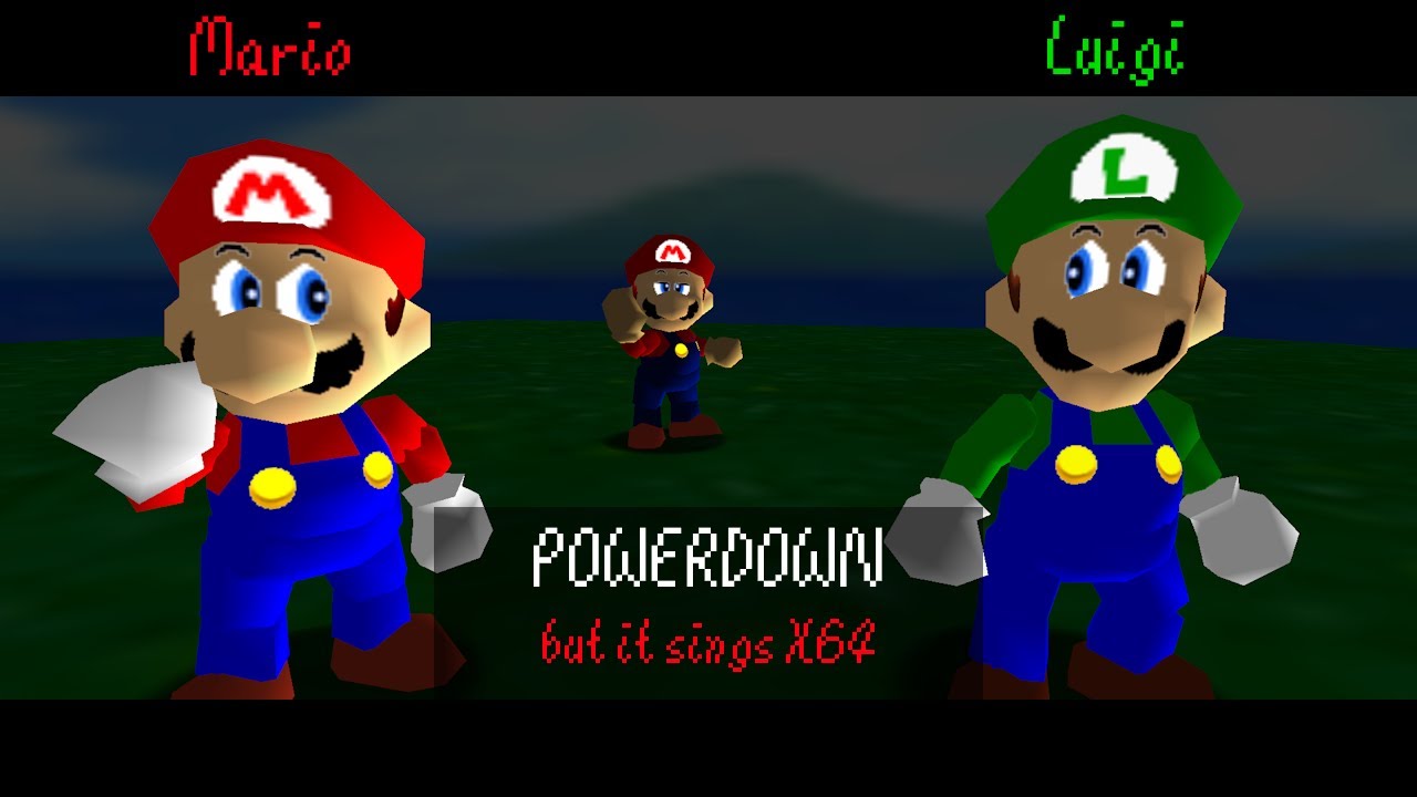 FNF - POWERDOWN / but it sings x64 (Mario's Madness V2 / SM64)