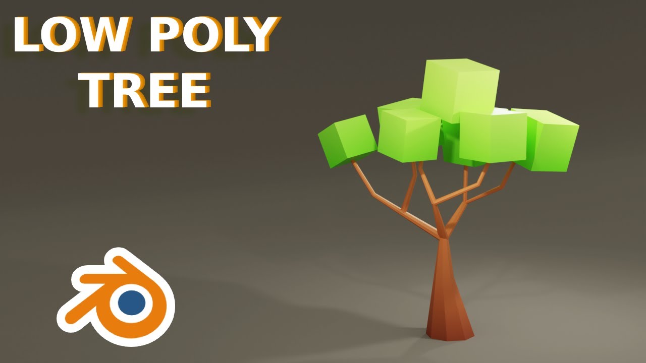 how to make low poly tree for games in blender
