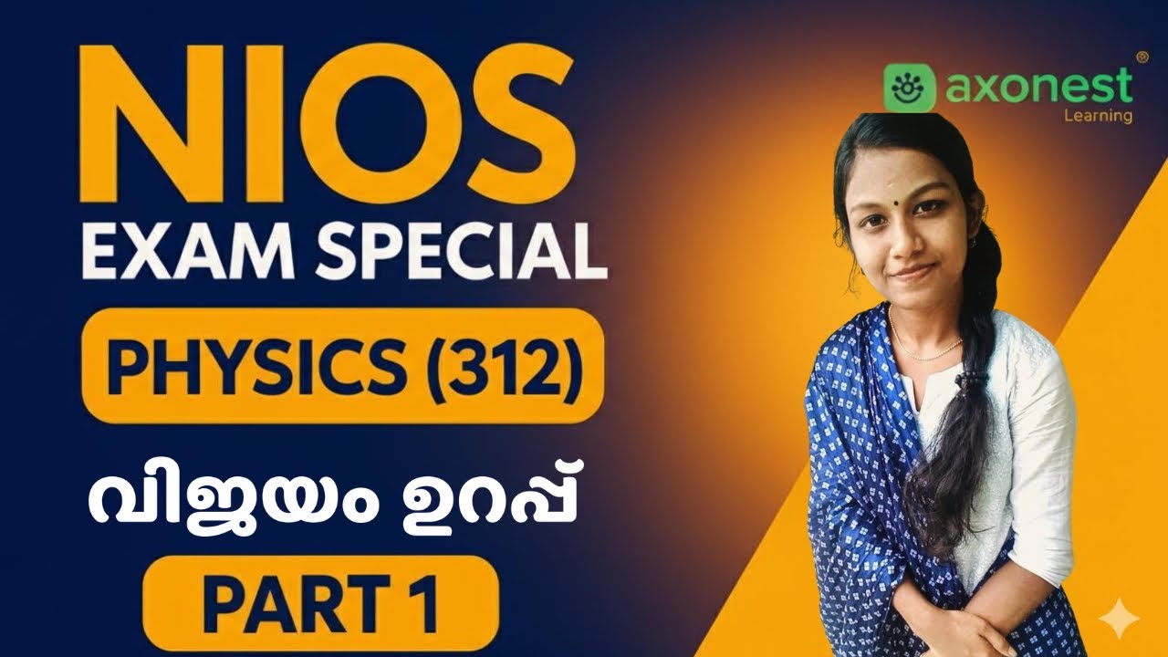 NIOS Class 12 Physics (312) | Most Important Topics & Questions for 2025 Exam | Axonest Learning