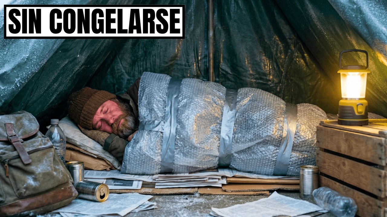 Cómo las Personas SIN Hogar Duermen Abrigadas a -18 °C