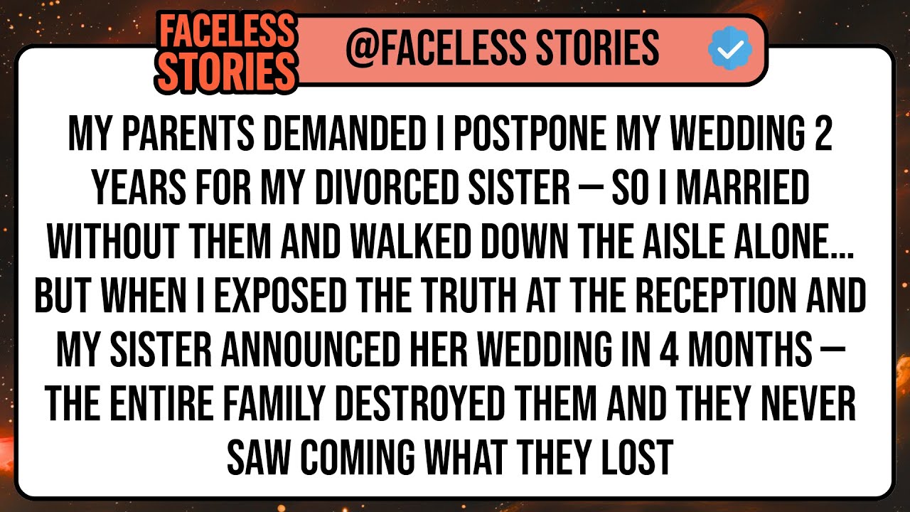 My Parents Demanded I Postpone My Wedding 2 Years For My Divorced Sister — So I Married Without ...
