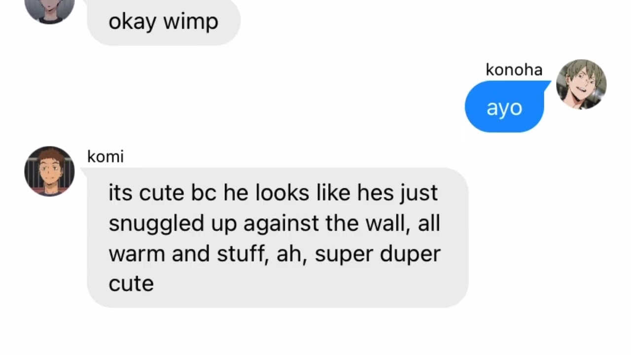 Konoha The Homosexual Hypocrite | WashiKonoKomi | Humour | Haikyuu Texts