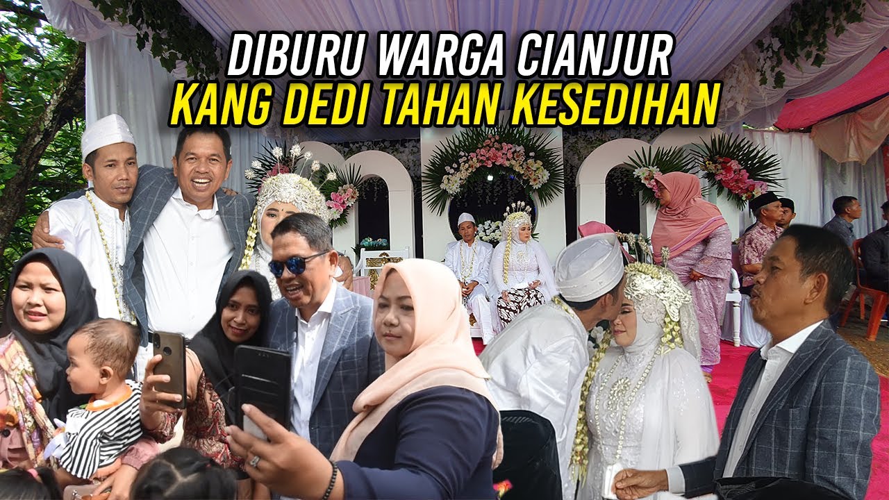 DIBURU WARGA CIANJUR SELATAN SAAT NIKAHAN TEH ELIS-KANG DEDI TAHAN KESEDIHAN
