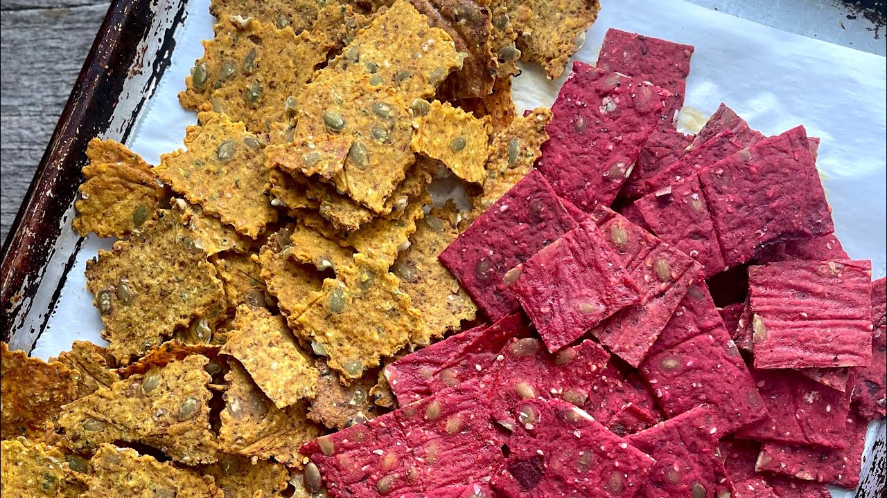 Seedy BEET crackers (gluten-free or regular)