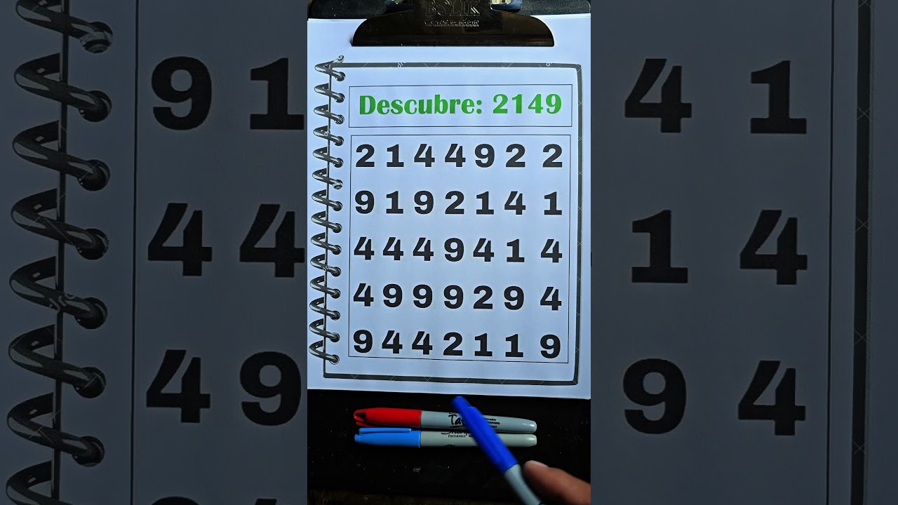 Encuentra el n&uacute;mero 2149 #sopadeletras #viralvideo #inteligencia