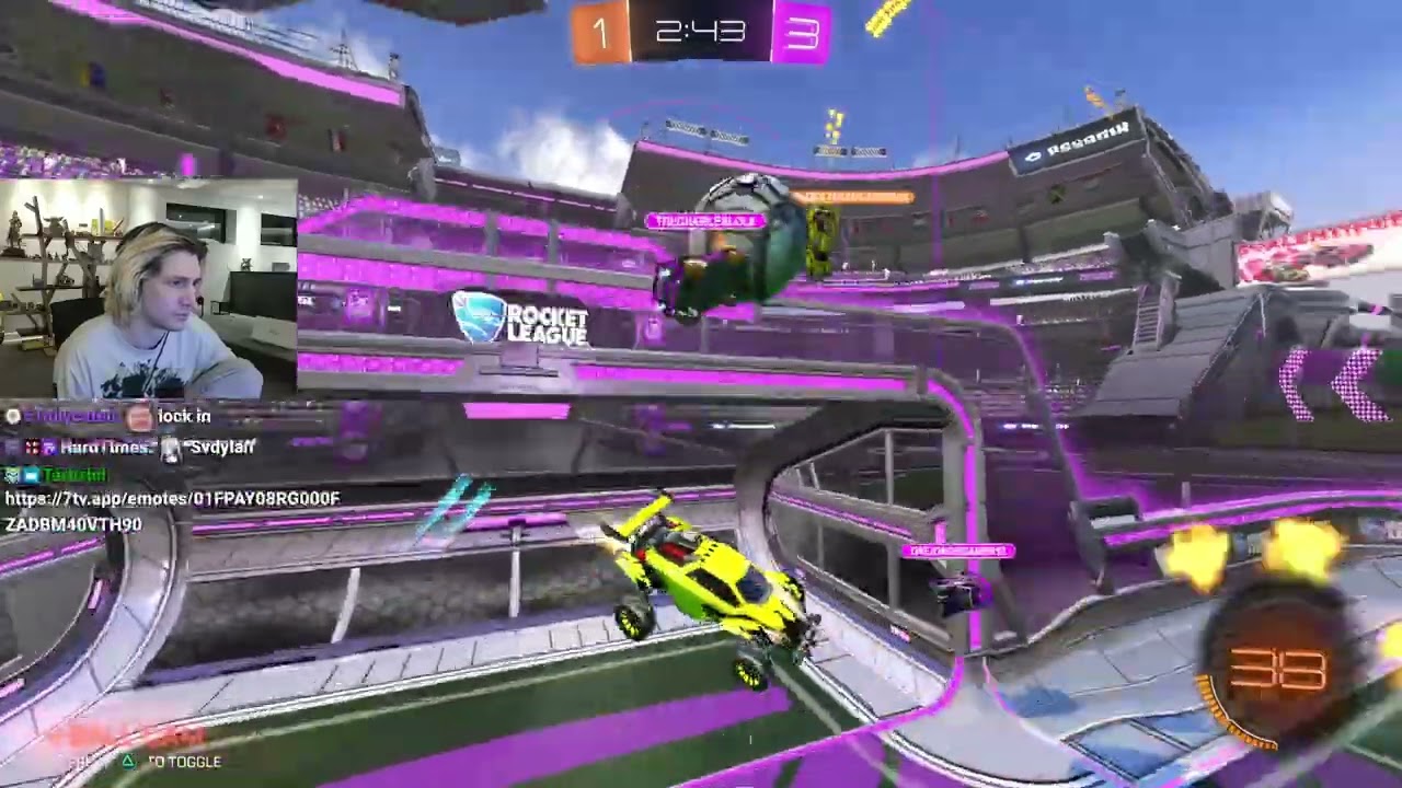 xQc Plays ROCKET LEAGUE W/ GGX & JESSE