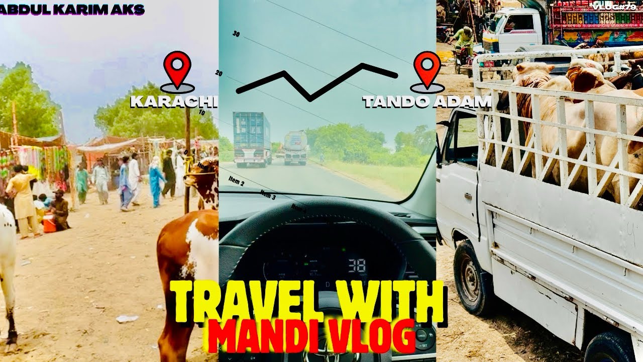 Travel with mandi vlog - Karachi to tandoadam -  vlog81