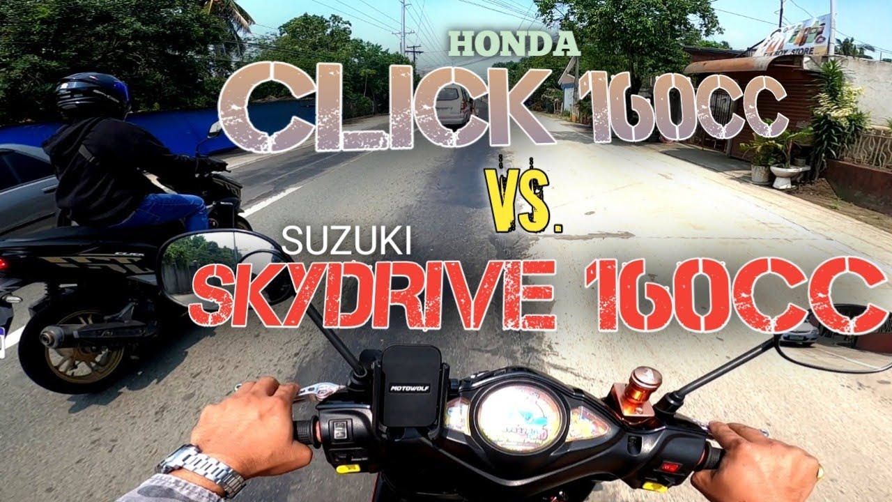 HONDA CLICK 150i vs. SKYDRIVE 160cc | RATRATAN SA DAAN! KANINO KAYA ANG MAS MATULIN? SOLID TO!