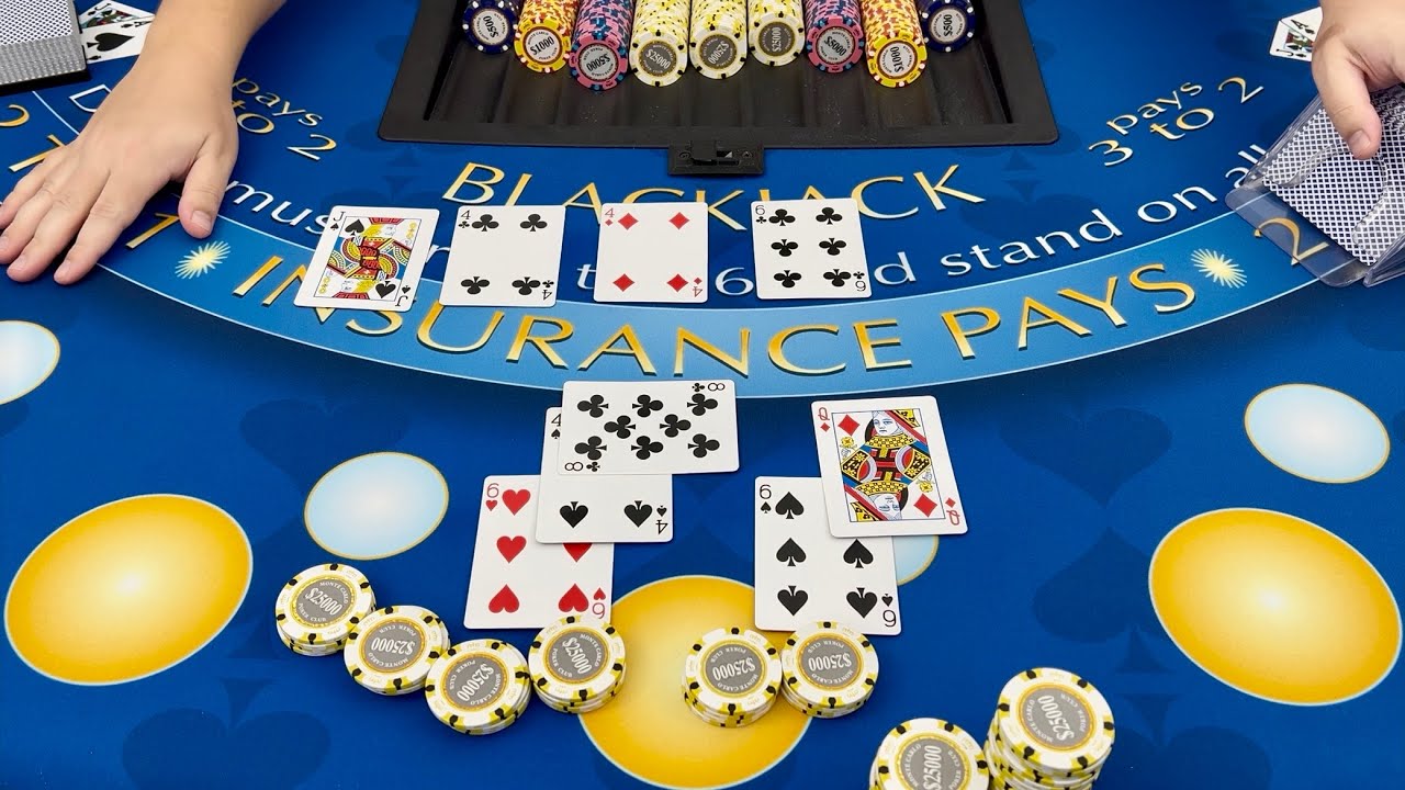 EPIC $300,000 HIGH LIMIT BLACKJACK WIN WITH HUGE SPLIT BETS ALL SESSION LONG!