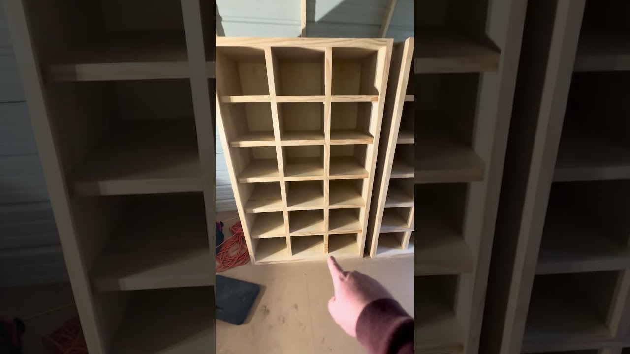 Custom Cubby Cabinet with Removable Shelves | DIY Woodworking
