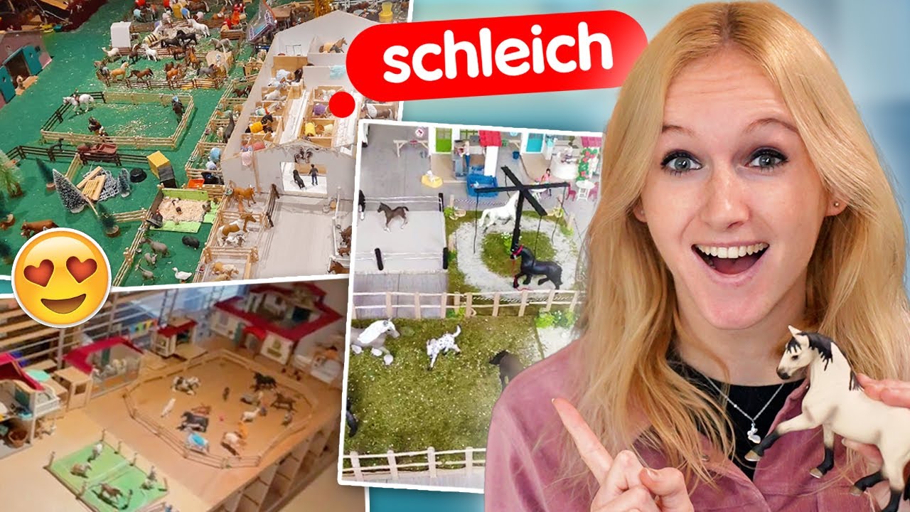 Mega Schleich PAARDEN MANEGES van KIJKERS beoordelen! 😬🐴 2.0