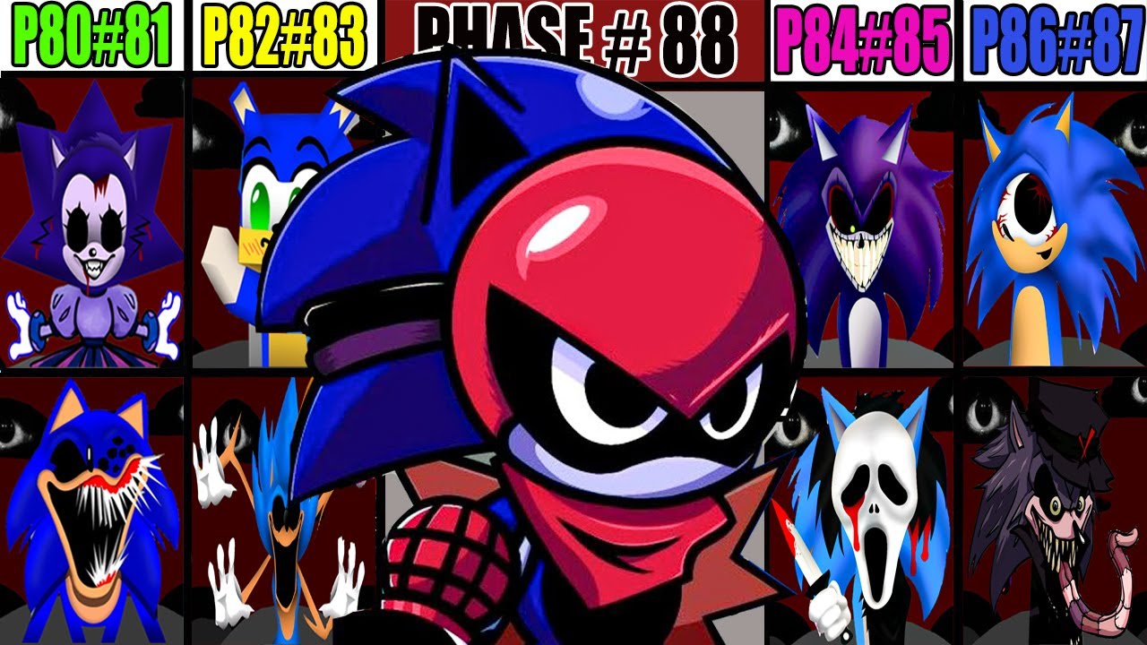 MY SPRUNKI OC: SONIC! / New Phase 1-88! Phase 88 & Phase 1-88