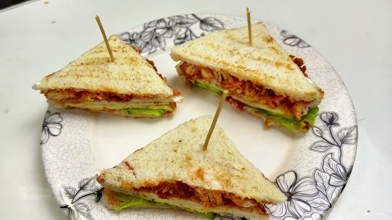 Club Sandwich Recipe | How To Make Chicken Tikka Club Sendwich | Ramadan Recipe