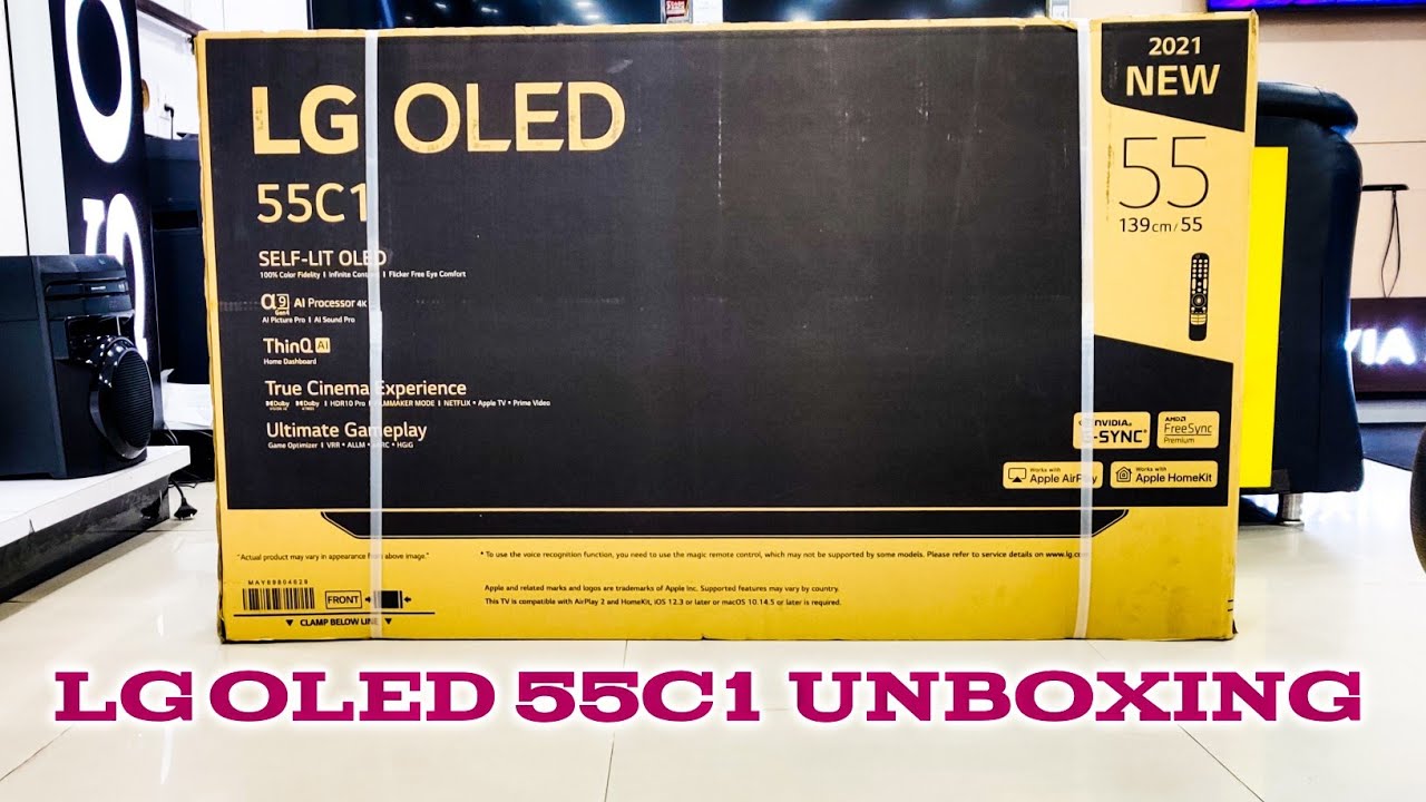 LG OLED 55C1 UNBOXING