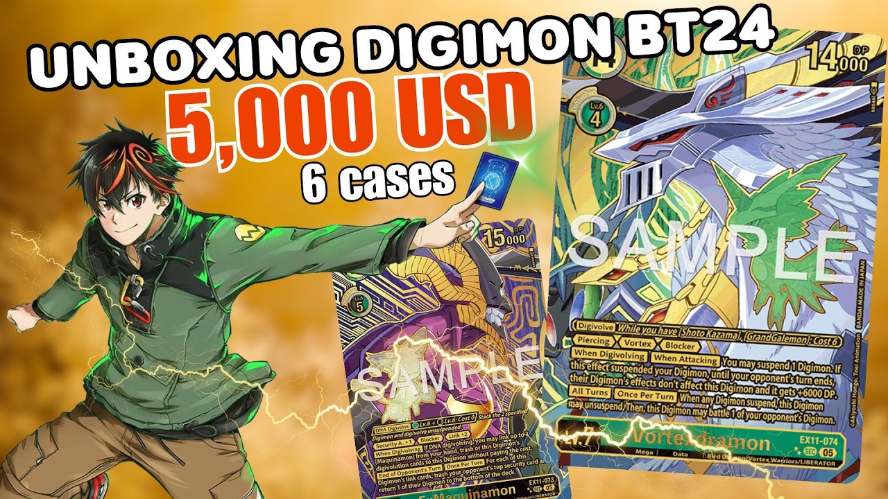 unbox Digimon Card EX 11 5,000 USD