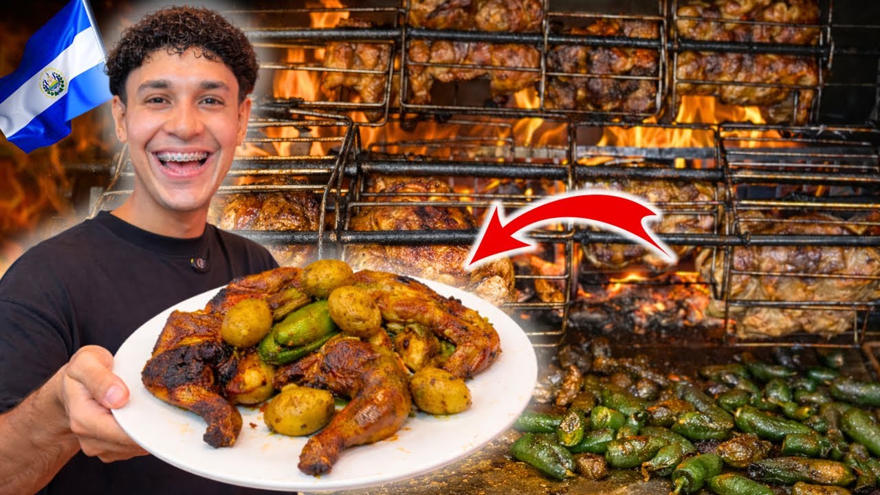 ¿Será el Mejor pollo rostizado de El Salvador ? 😱 todos lo quieren probar😳