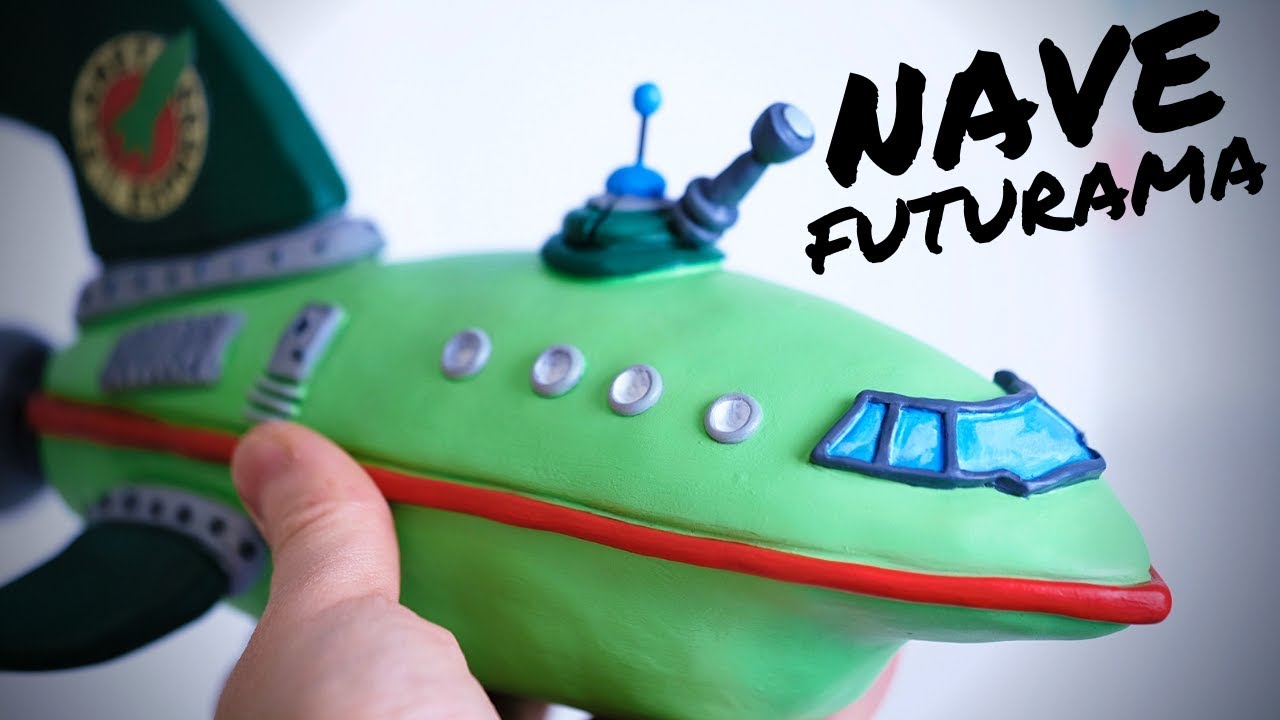 CREAMOS LA NAVE DE FUTURAMA (Planet Express)  - TUTORIAL POLIMER CLAY