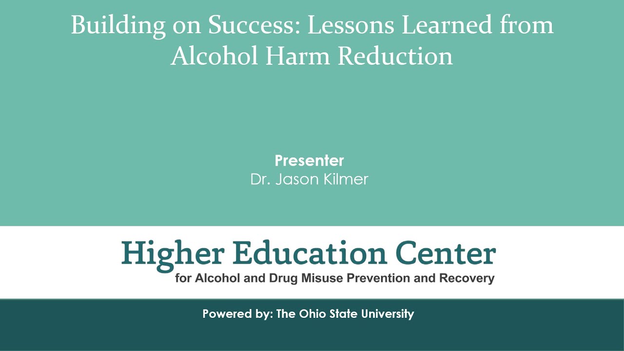 Building on Success: Lessons Learned from Alcohol Harm Reduction