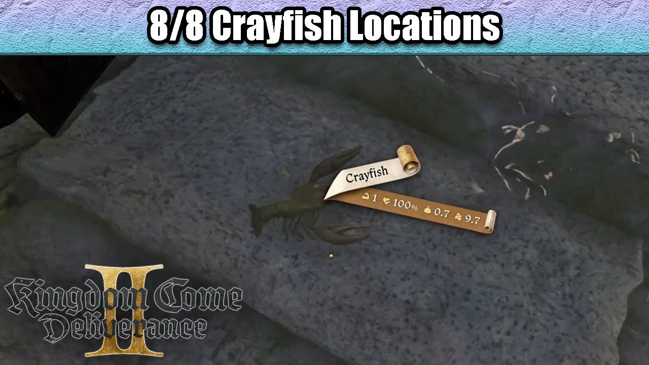Where To Catch All 8 Crayfish - Our Daily Bread | Kingdom Come Deliverance 2 Mysteria Ecclesiae