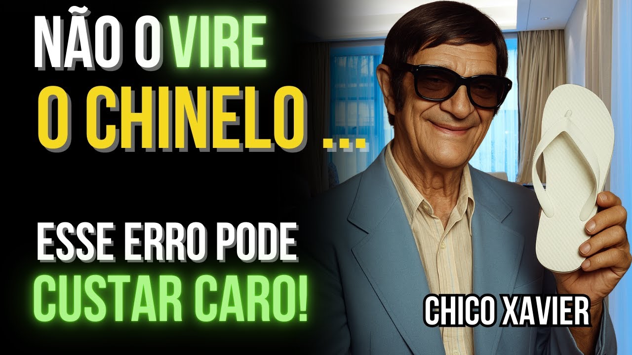 CHICO XAVIER AVISOU: Nunca deixe o chinelo virado – o preço pode ser alto demais!