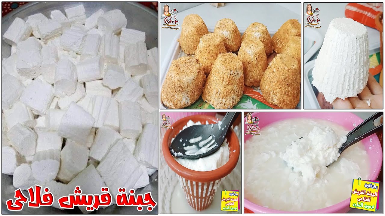 جبنه قريش 💯جبنه مشطشطه برميلى من كيلو لبن املى تلاجتك بدون حصيره ولا منفحه مع نرمين الماجد 👌