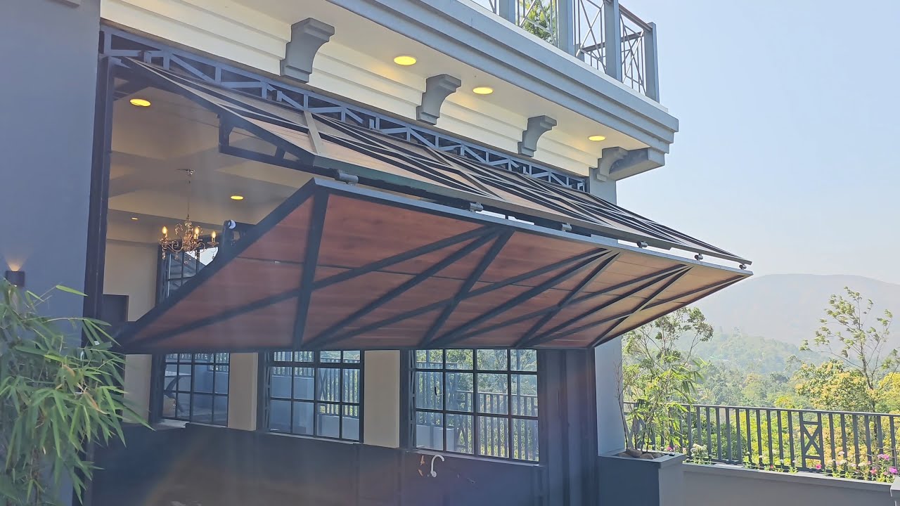 Kerala's first fully automated vertical bifold garage door