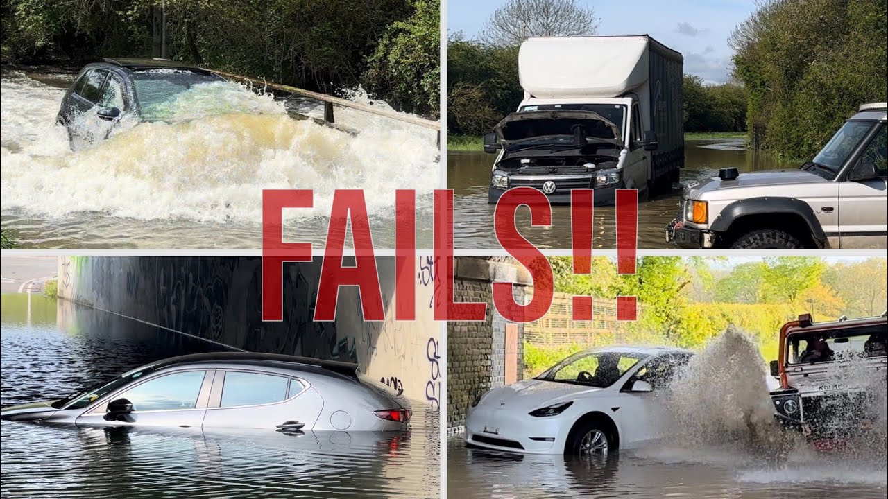 FAILS ONLY Compilation!! || Vehicles vs Floods || UK Flooding