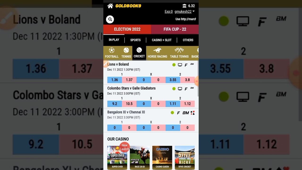 Best CRICKET bet application