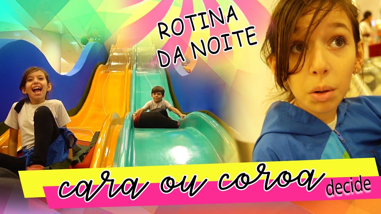 CARA ou COROA / ROTINA da NOITE com TROLLAGEM - Sarinha e Vini