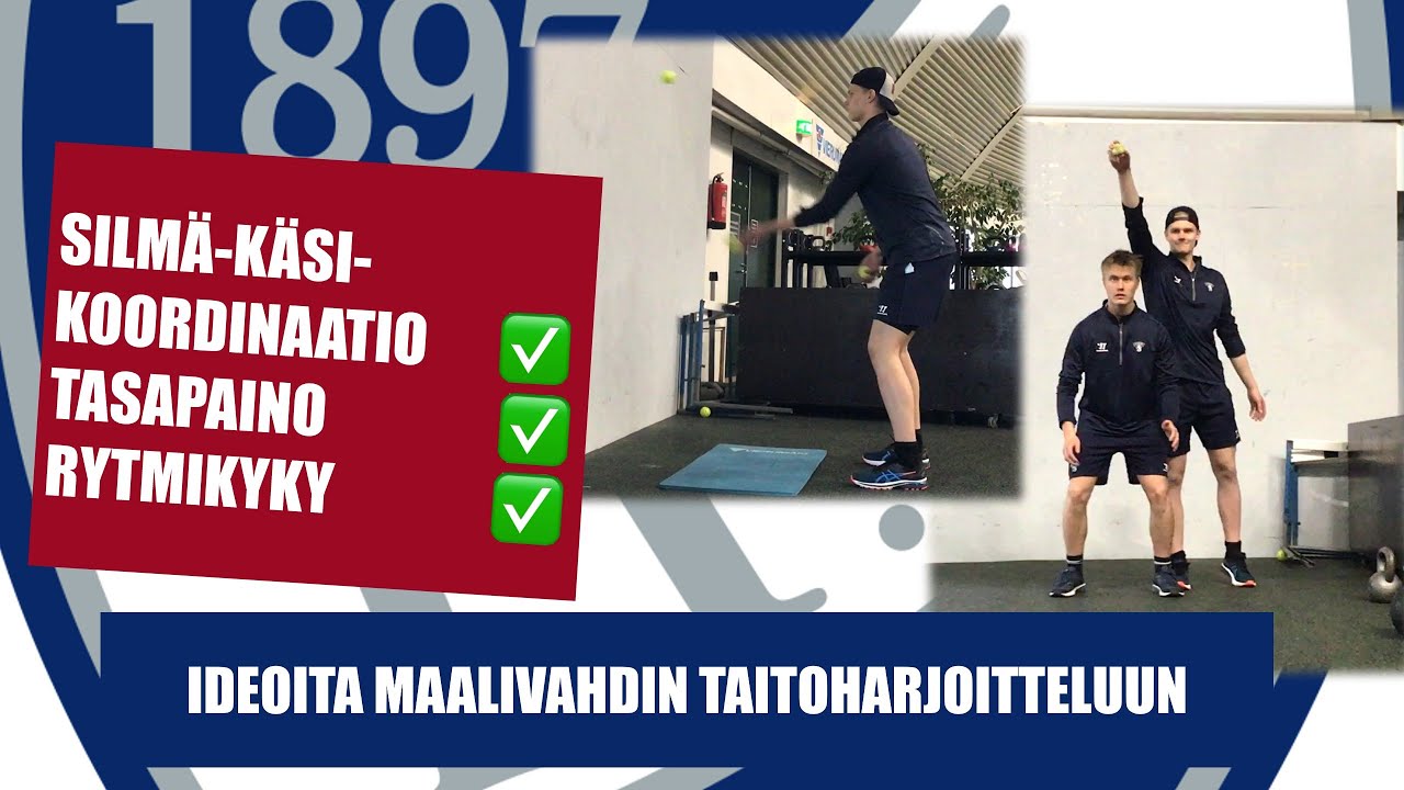 Ideoita maalivahdin taitoharjoitteluun | Silmä-käsi-koordinaatio, tasapaino, rytmikyky