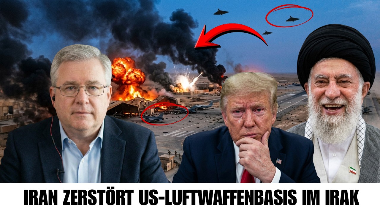 Vor 1 Minute: Iran zerst&ouml;rt US-Luftwaffenbasis im Irak &mdash; Soldaten &uuml;berst&uuml;rzt evakuiert